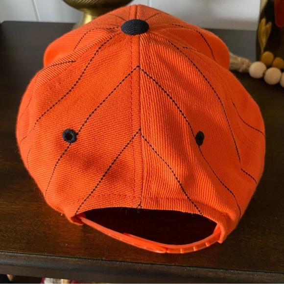 Vintage Genuine Merchandise Grosscap New York Yankees Orange Wool Stripe Hat - Picture 4 of 8